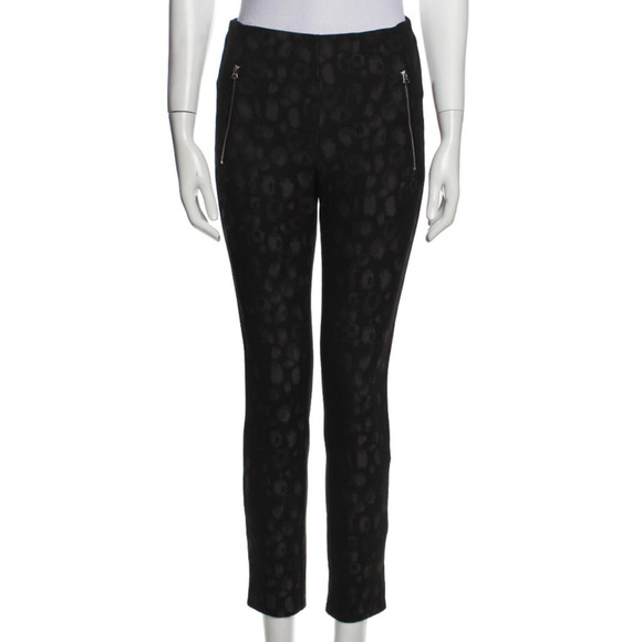 Rag & Bone Cheetah Print Black/ Gray Skinny Leg Pants - Picture 1 of 6